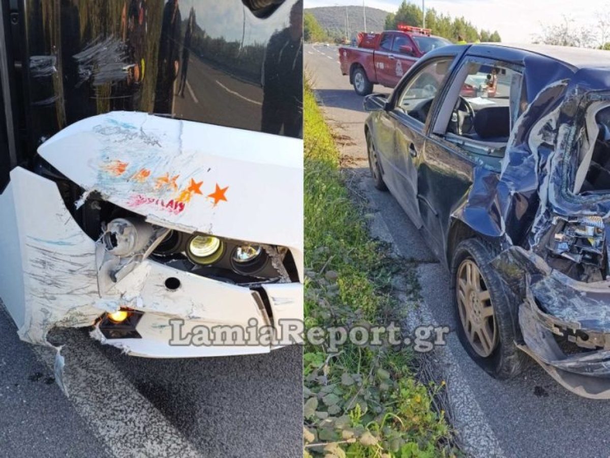 Σύγκρουση λεωφορείου ΚΤΕΛ Θεσσαλονίκης με ΙΧ. Και δεύτερο ατύχημα με σύγκρουση λεωφορείου με φορτηγό