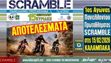 ΑΠΟΤΕΛΕΣΜΑΤΑ 1ου Αγώνα Πανελληνίου Πρωταθλήματος SCRAMBLE – Καλαμπάκα