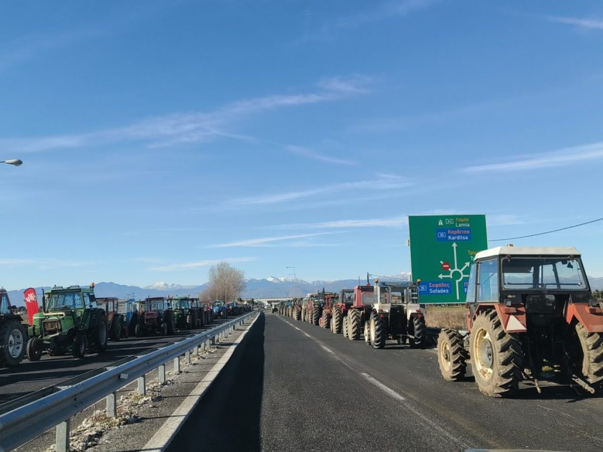 E65: Εκτροπή κυκλοφορίας από κόμβο Σοφάδων έως κόμβο Προαστίου, λόγω αγροτικών κινητοποιήσεων
