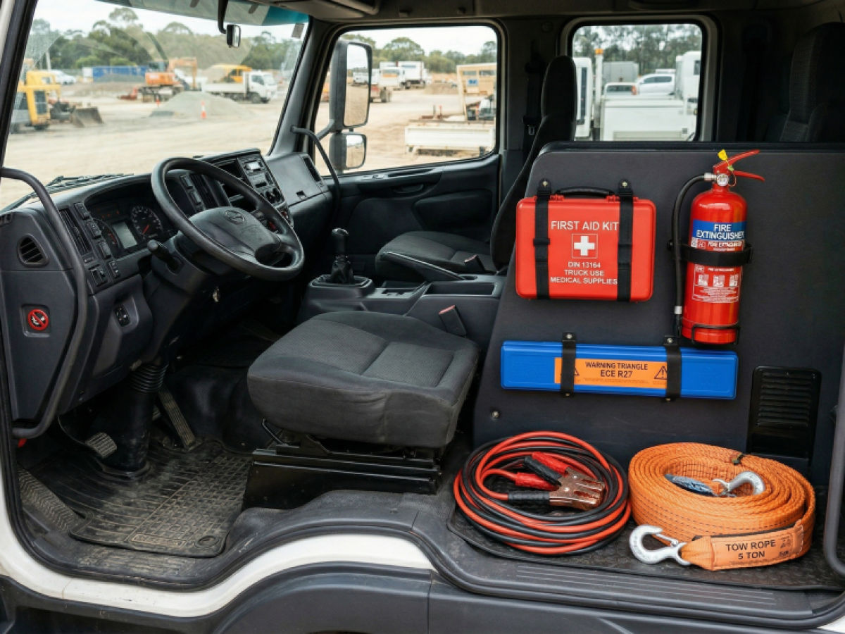 Κουβέρτα διάσωσης, πλήθος επιδέσμων και εργαλείων, υποχρεωτικά στο κουτί πρώτων βοηθειών