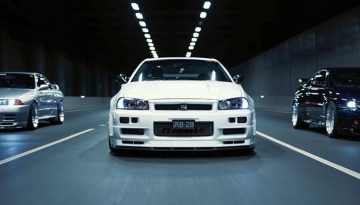 Τρεις γενιές του θρυλικού Nissan GT-R προκαλούν τρόμο στους δρόμους του Τόκιο (video)