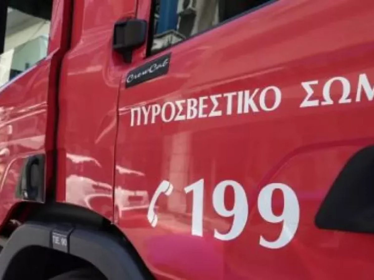 Ανατροπή φορτηγού στα Φάρσαλα